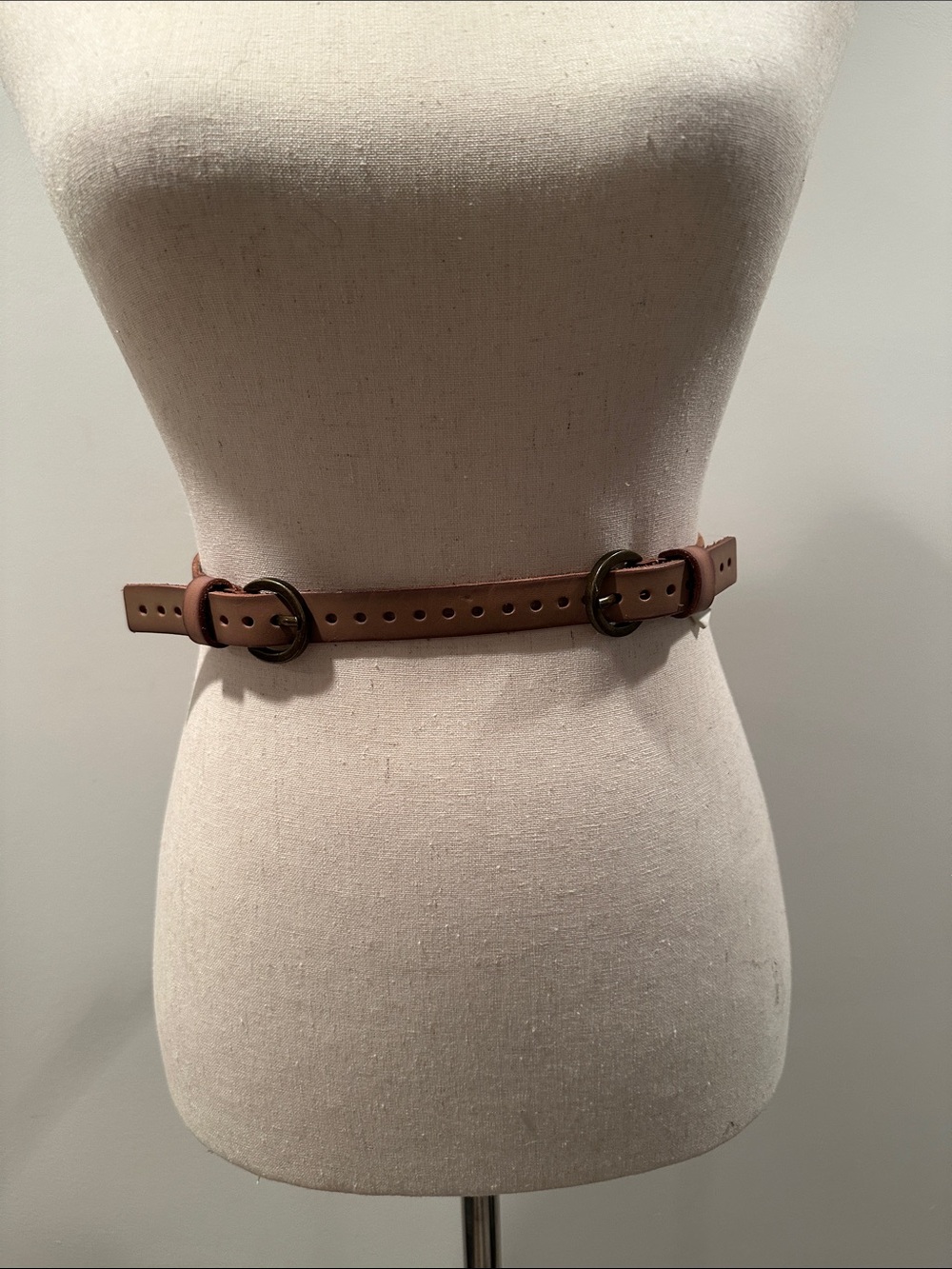 Talbots Leather Adjustable Waist Belt in Brown